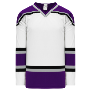 Athletic Knit (AK) H550BKA-LAS952BK Pro Series - Adult Knitted 1998 Los Angeles Kings White Hockey Jersey