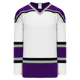 Athletic Knit (AK) H550BKA-LAS952BK Pro Series - Adult Knitted 1998 Los Angeles Kings White Hockey Jersey