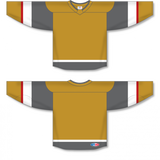 Athletic Knit (AK) H550BA-LAV625B Adult 2021 Las Vegas Golden Knights Third Gold Hockey Jersey