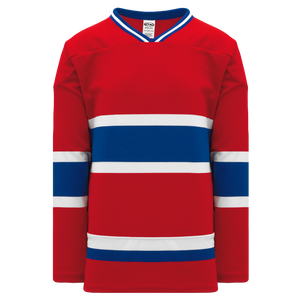 Athletic Knit (AK) H550BKY-MON308BK Pro Series - Youth Knitted Montreal Canadiens Red Hockey Jersey