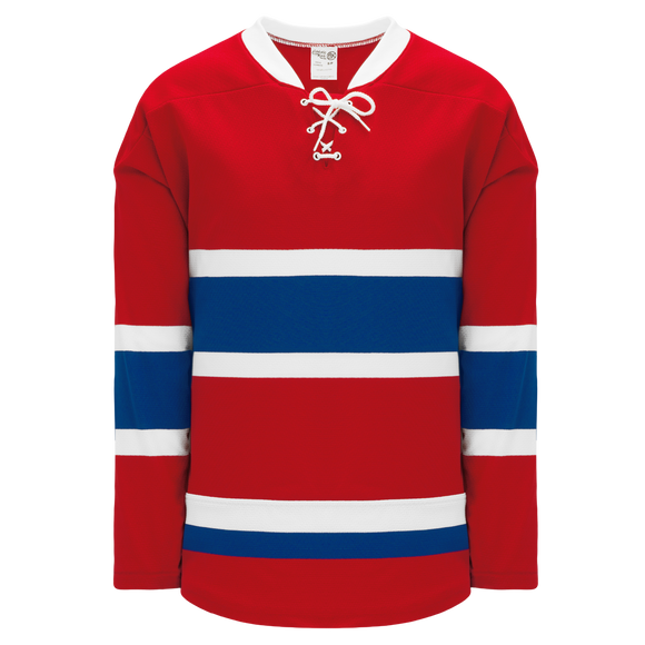 Athletic Knit (AK) H550BKY-MON558BK Pro Series - Youth Knitted 2015 Montreal Canadiens Red Hockey Jersey