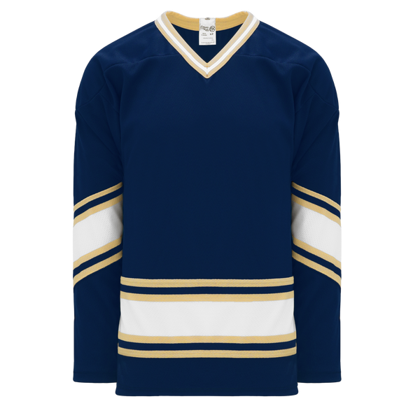 Navy blue online hockey jersey