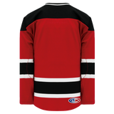 Athletic Knit (AK) H550BKA-NJE566BK Pro Series - Adult Knitted 2007 New Jersey Devils Red Hockey Jersey
