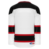 Athletic Knit (AK) H550BKY-NJE567BK Pro Series - Youth Knitted 2007 New Jersey Devils White Hockey Jersey
