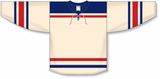 Athletic Knit (AK) H550BA-NYR869B New Adult New York Rangers Winter Classic Sand Hockey Jersey