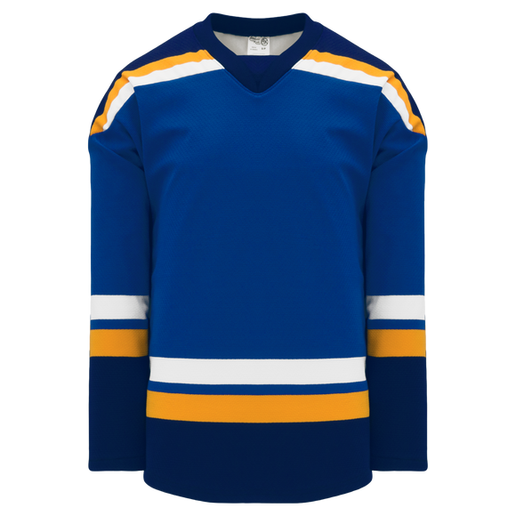 Athletic Knit (AK) H550BKY-STL448BK Pro Series - Youth Knitted 2014 St. Louis Blues Royal Blue Hockey Jersey