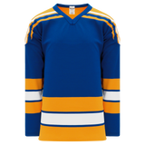 Athletic Knit (AK) H550BKY-STL848BK Pro Series - Youth Knitted Classic St. Louis Blues Royal Blue Hockey Jersey