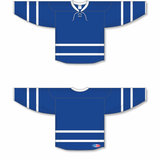 Athletic Knit (AK) H550BA-TOR518B New Adult 2011 Toronto Maple Leafs Royal Blue Hockey Jersey