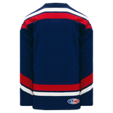Athletic Knit (AK) H550BKA-USA980BK Pro Series - Adult Knitted 2005 Team USA Navy Hockey Jersey