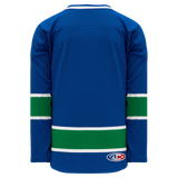 Athletic Knit (AK) H550BKA-VAN722BK Pro Series - Adult Knitted 2008 Vancouver Canucks Royal Blue Hockey Jersey
