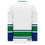Athletic Knit (AK) H550BKA-VAN723BK Pro Series - Adult Knitted 2008 Vancouver Canucks White Hockey Jersey