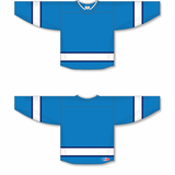 Athletic Knit (AK) H550BY-WIN776B Youth 2018 Winnipeg Jets Third Pro Blue Hockey Jersey