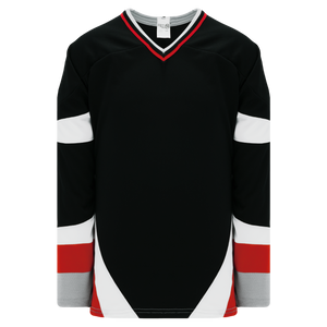 Athletic Knit (AK) H550CKA-BUF610CK Adult Pro Series - Knitted Buffalo Sabres Black Hockey Jersey