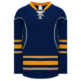 Athletic Knit (AK) H550CKA-BUF810CK Adult Pro Series - Knitted 2009 Buffalo Sabres Third Navy Hockey Jersey