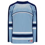 Athletic Knit (AK) H550CKA-MAI354CK Adult Pro Series - Knitted New University of Maine Black Bears Third Powder Blue Hockey Jersey
