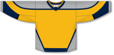 Athletic Knit (AK) H550CA-NAS818C Adult 2021 Nashville Predators Reverse Retro Tuscan Gold Hockey Jersey