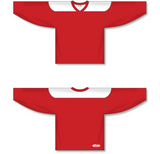 Athletic Knit (AK) H6100 Red/White League Hockey Jersey - PSH Sports