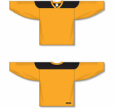 Athletic Knit (AK) H6100 Gold/Black League Hockey Jersey - PSH Sports