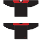 Athletic Knit (AK) H6100 Black/Red League Hockey Jersey - PSH Sports