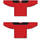 Athletic Knit (AK) H6100 Red/Black League Hockey Jersey - PSH Sports