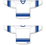 Athletic Knit (AK) H6400 White/Royal Blue League Hockey Jersey - PSH Sports