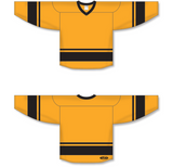Athletic Knit (AK) H6400 Gold/Black League Hockey Jersey - PSH Sports