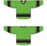 Athletic Knit (AK) H6400 Lime Green/Black League Hockey Jersey - PSH Sports
