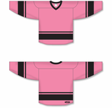 Athletic Knit (AK) H6400 Pink/Black League Hockey Jersey - PSH Sports