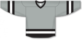 Athletic Knit (AK) H6500 Grey/Black/White League Hockey Jersey - PSH Sports