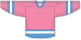 Athletic Knit (AK) H6500 Pink/Sky Blue/White League Hockey Jersey - PSH Sports