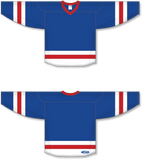 Athletic Knit (AK) H6500 Royal Blue/White/Red League Hockey Jersey - PSH Sports