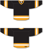 Athletic Knit (AK) H6500 Black/Gold/White League Hockey Jersey - PSH Sports