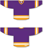 Athletic Knit (AK) H6500 Purple/Gold/White League Hockey Jersey - PSH Sports