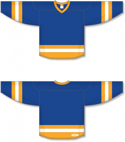 Blue and deals gold hockey jerseys