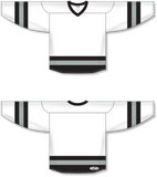 Athletic Knit (AK) H6500 White/Black/Grey League Hockey Jersey - PSH Sports