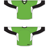 Athletic Knit (AK) H6600 Lime Green/Black/White League Hockey Jersey - PSH Sports