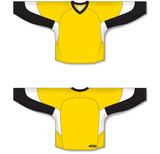 Athletic Knit (AK) H6600 Maize/Black/White League Hockey Jersey - PSH Sports