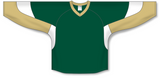 Athletic Knit (AK) H6600 Dark Green/Vegas Gold/White League Hockey Jersey - PSH Sports