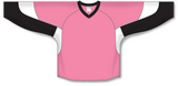 Athletic Knit (AK) H6600 Pink/Black/White League Hockey Jersey - PSH Sports