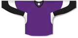 Athletic Knit (AK) H6600 Purple/Black/White League Hockey Jersey - PSH Sports