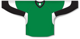 Athletic Knit (AK) H6600 Kelly Green/Black/White League Hockey Jersey - PSH Sports