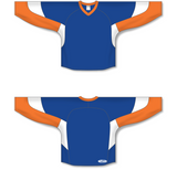 Athletic Knit (AK) H6600 Royal Blue/Orange/White League Hockey Jersey - PSH Sports
