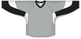 Athletic Knit (AK) H6600 Grey/Black/White League Hockey Jersey - PSH Sports
