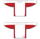 Athletic Knit (AK) H7100 White/Red Select Hockey Jersey - PSH Sports