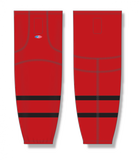 Athletic Knit (AK) HS2100-607 2021 Ottawa Senators Reverse Retro Red Mesh Ice Hockey Socks