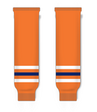 Athletic Knit (AK) HS630 2017 Edmonton Oilers Orange Knit Ice Hockey Socks - PSH Sports