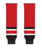 Athletic Knit (AK) HS630 2017 Carolina Hurricanes Red Knit Ice Hockey Socks - PSH Sports