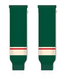 Athletic Knit (AK) HS630 2017 Minnesota Wild Dark Green Knit Ice Hockey Socks - PSH Sports