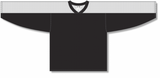 Athletic Knit (AK) LB153A-221 Adult Black/White Box Lacrosse Jersey
