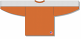 Athletic Knit (AK) LB153A-238 Adult Orange/White Box Lacrosse Jersey